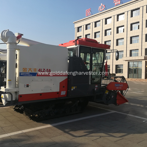 330mm Min.ground clearance crawler rice combine harvesting